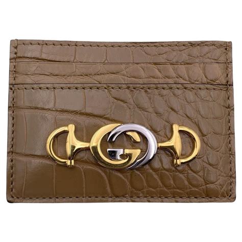 gucci lanyard with id holder|Gucci zumi card case wallet.